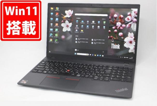 充放電回数37回 使用1710時間 中古良品 フルHD 15.6型 Lenovo ThinkPad L15 Gen3 Windows11 AMD Ryzen 5-5675U 16GB NVMe 256GB-SSD カメラ 無線Wi-Fi6 Office付き 中古パソコン 管:1602m