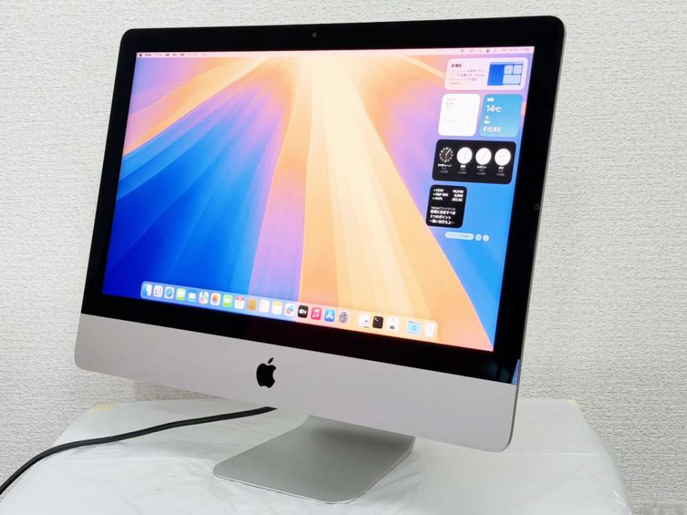中古 4K液晶 21.5型液晶一体型 Apple iMac A2116 (Retina 4K,2019) macOS 15 Sequoia(正規Win11追加可) 第8世代 i7-8700 16GB NVMe 512GB-SSD Radeon Pro 555X カメラ 無線 管:1803h