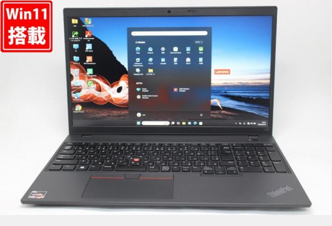 良品 フルHD 15.6型 Lenovo ThinkPad L15 Gen3 Windows11 AMD Ryzen5 Pro 5675U 16GB NVMe 256GB-SSD カメラ 無線Wi-Fi6 Office付き 中古パソコン 管:1095w