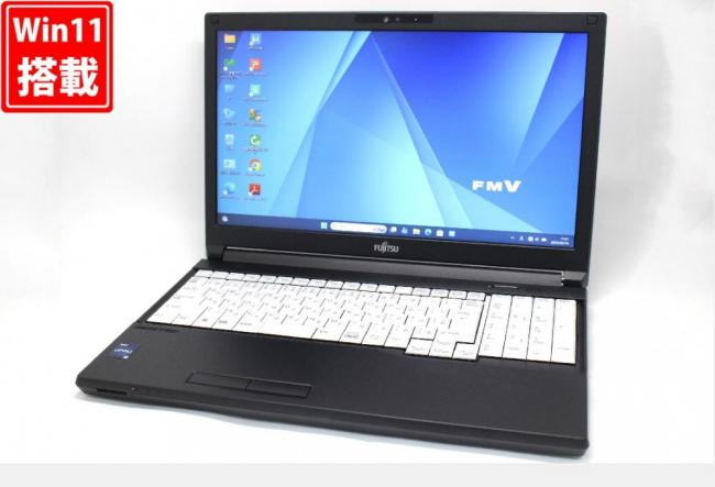 良品 15.6型 Fujitsu LIFEBOOK A7512K Windows11 12コア 第12世代 i5-1250P 8GB NVMe 256GB-SSD カメラ 無線Wi-Fi6 Office付き 中古パソコン 管:1143w