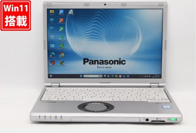 中古 フルHD 12.1型 Panasonic Let's note CF-SZ6 Windows11 七世代 i5-7300u 8GB 256GB-SSD カメラ 無線 Office付 中古パソコン  管:1452r