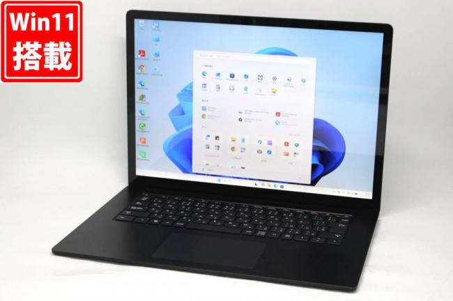 中古美品 2K液晶 タッチ 15型 Microsoft Surface Laptop 3 Windows11 AMD Ryzen 5-3580U 8GB NVMe 256GB-SSD カメラ 無線 Office付き 中古パソコン 管:1044h