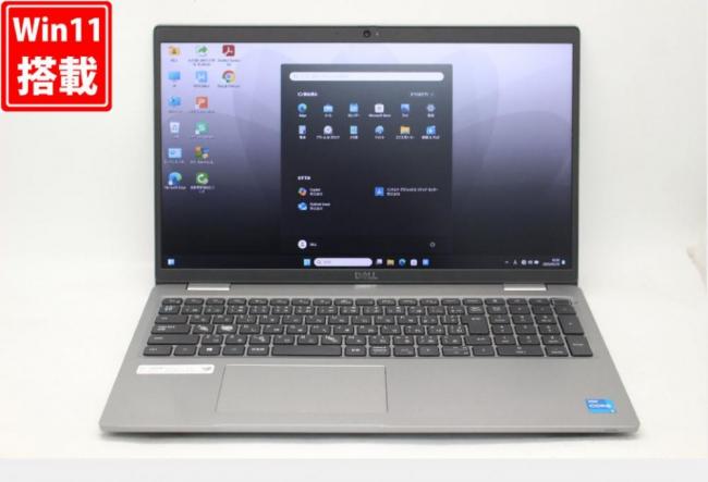 良品 フルHD 15.6型 DELL Latitude 5520 Windows11 第11世代 i5-1145G7 8GB NVMe 512GB-SSD カメラ 無線Wi-Fi6 Office付 中古パソコン 管:1032v