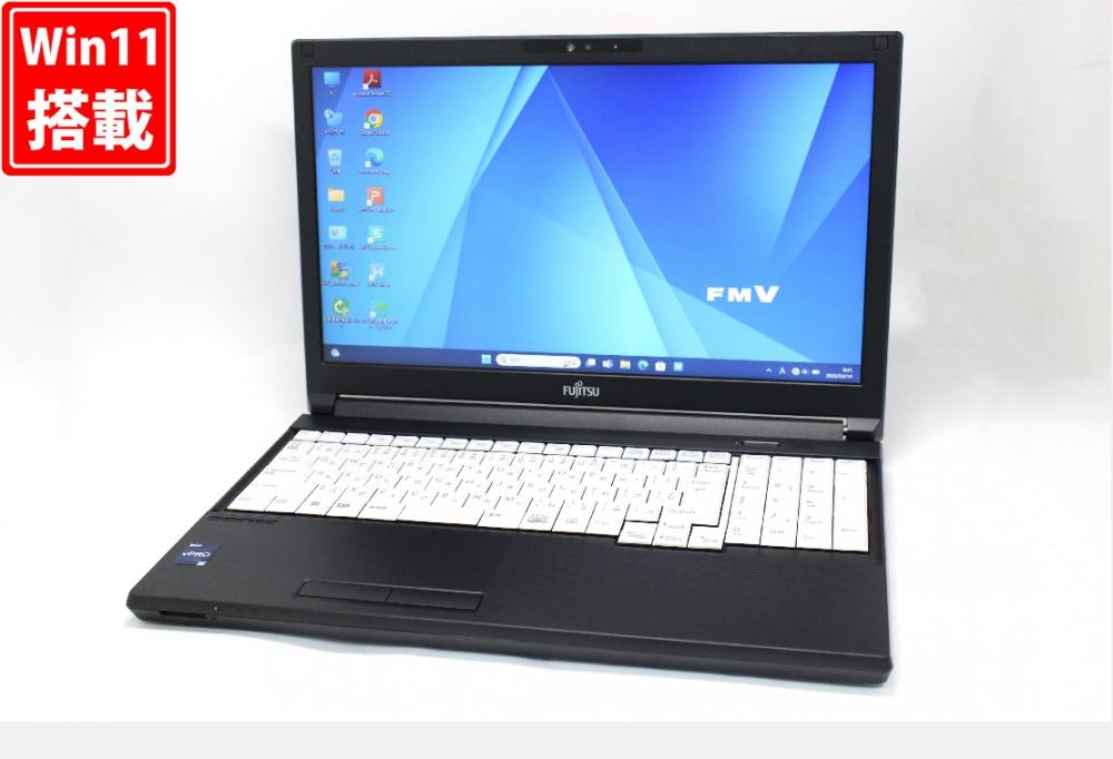 良品 15.6型 Fujitsu LIFEBOOK A7512K Windows11 12コア 第12世代 i5-1250P 8GB NVMe 256GB-SSD カメラ 無線Wi-Fi6 Office付き 中古パソコン 管:1175w