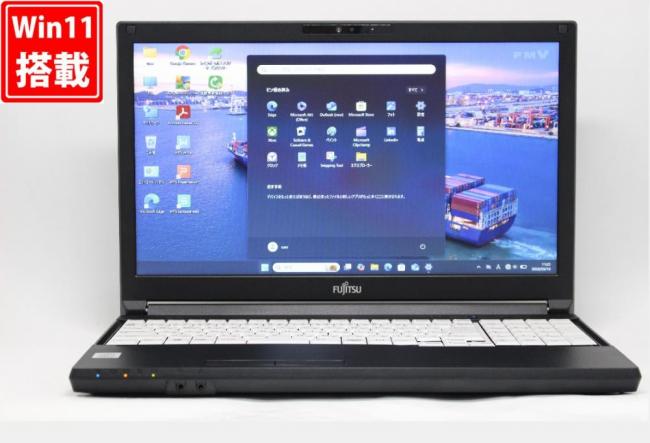 中古美品 15.6型 Fujitsu LIFEBOOK A5510E Windows11 第10世代 i5-10310u 8GB 512GB-SSD カメラ 無線Wi-Fi6 Office付き 中古パソコン 管:1168r