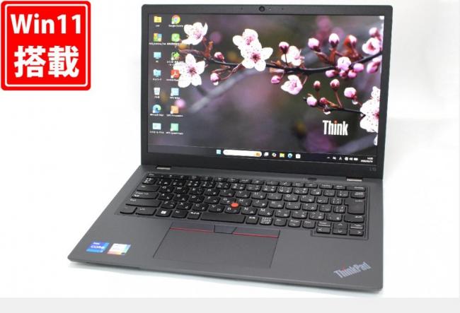 中古良品 フルHD対応WUXGA 13.3型 Lenovo ThinkPad L13 Gen4 Windows11 10コア 第13世代 i7-1355U 16GB NVMe 512GB-SSD カメラ 無線Wi-Fi6 Office付き 中古パソコン 管:1814w