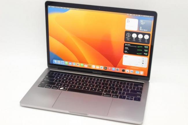 訳有 2K対応 13.3型 Apple MacBook Pro A2159 2019(Touch Bar)グレー macOS Ventura(正規Win11追加可) 八世代 i7-8557U 16GB NVMe 256GB-SSD カメラ 無線 中古パソコン