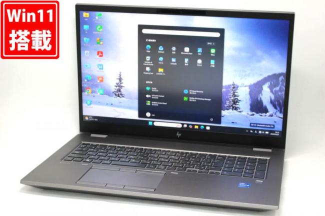 ゲーミングPC 良品 4K液晶 17.3型 HP ZBook Fury 17.3inch G8  Windows11 8コア 第11世代 i7-11800H 16GB NVMe 512GB-SSD NVIDIA RTX A2000 Laptop カメラ 無線Wi-管:1642h