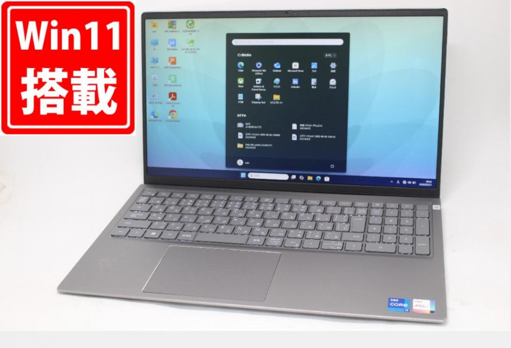 中古 フルHD 15.6型 DELL Inspiron 5510 Windows11 第11世代 i7-11390H 8GB NVMe 512GB-SSD カメラ 無線Wi-Fi6 Office付き 中古パソコン 管:1651m
