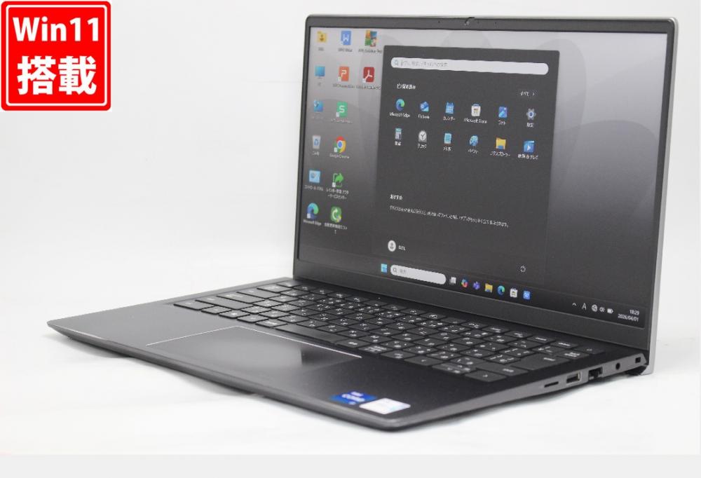 中古 フルHD 14型 DELL Vostro 5410 Windows11 第11世代 i7-11370h 16GB NVMe 512GB-SSD カメラ 無線Wi-Fi6 Office付き 中古パソコン 管:0966r