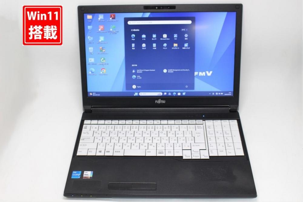良品 15.6型 Fujitsu LIFEBOOK A5511H Windows11 第11世代 i5-1145G7 8GB NVMe 512GB-SSD カメラ 無線Wi-Fi6 Office付き 中古パソコン 管:1056s