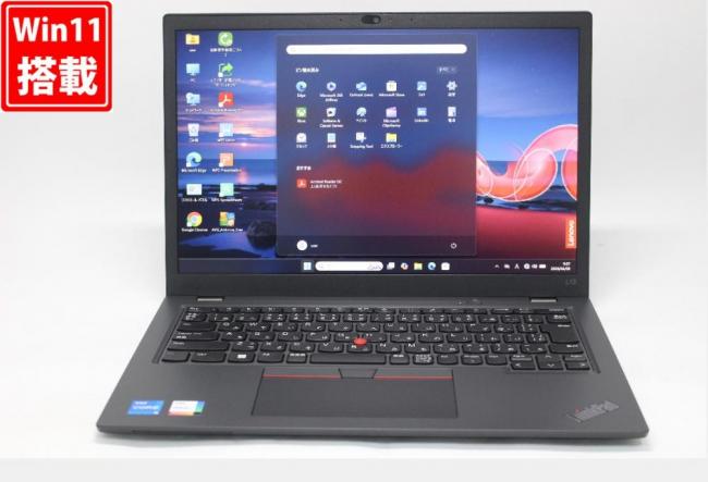 【メーカー保証付】 中古美品 フルHD対応WUXGA 13.3型 Lenovo ThinkPad L13 Gen3 Windows11 10コア 第12世代 i5-1235U 16GB NVMe 256GB-SSD カメラ 無線Wi-Fi6 Office付き 中古パソコン 管:0993w