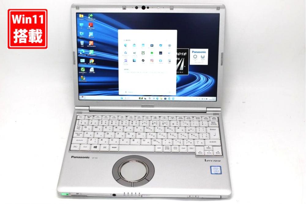 中古 フルHD対応WUXGA 12.1型 Panasonic Let's Note CF-SV8RD4VS Windows11 第8世代 i5-8265u 8GB 256GB-SSD カメラ 無線 Office付き 中古パソコン 管:1455s