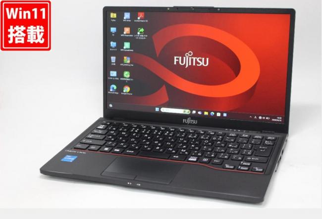 中古 フルHD 13.3型 Fujitsu LIFEBOOK U6312J Windows11 10コア 第12世代 i5-1245U 8GB NVMe 256GB-SSD カメラ 無線Wi-Fi6 Office付き 中古パソコン 管:1045w