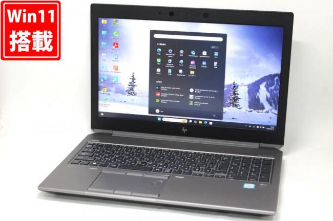 ゲーミングPC 中古美品 フルHD 15.6型 HP Zbook 15 G6 Workstation Windows11 第9世代 i7-9750H 32GB NVMe 512GB-SSD + 1TB-HDD NVIDIA Quadro T1000 カメラ 無線Wi-Fi6 管:0947h