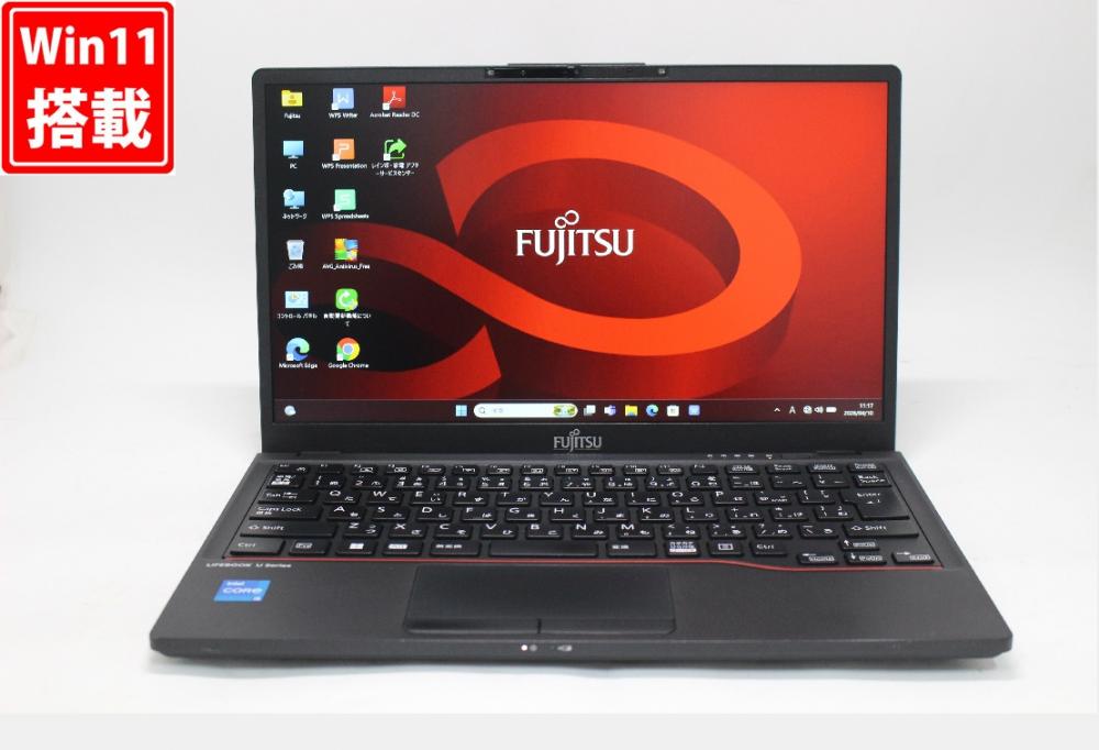 中古良品 フルHD 13.3型 Fujitsu LIFEBOOK U6313M Windows11 10コア 第13世代 i5-1345U 16GB NVMe 256GB-SSD カメラ 無線Wi-Fi6 Office付き 中古パソコン 管:1176w