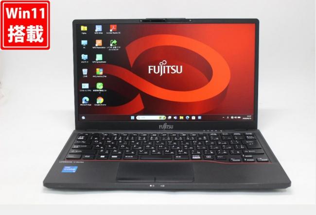 中古良品 フルHD 13.3型 Fujitsu LIFEBOOK U6313M Windows11 10コア 第13世代 i5-1345U 16GB NVMe 256GB-SSD カメラ 無線Wi-Fi6 Office付き 中古パソコン 管:1176w
