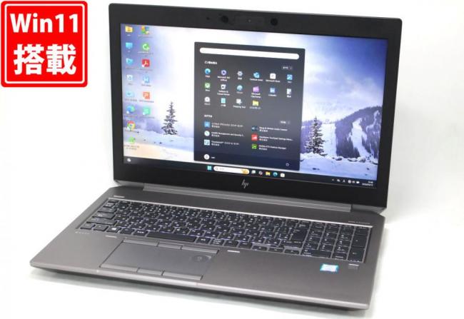 ゲーミングPC 中古 フルHD 15.6型 HP Zbook 15 G6 Workstation Windows11 第9世代 i7-9750H 32GB NVMe 512GB-SSD + 1TB-HDD NVIDIA Quadro T1000 カメラ 無線Wi-Fi6 管:1353h