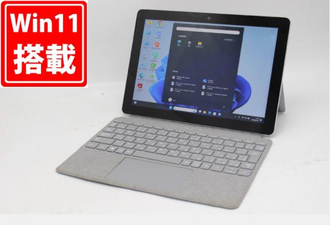 770時間 中古美品 タッチ 10型 Microsoft Surface GO Model.1824 Windows11 Pentium 4415Y 8GB NVMe 128GB-SSD カメラ 無線 Office付 中古パソコン 管:1204m