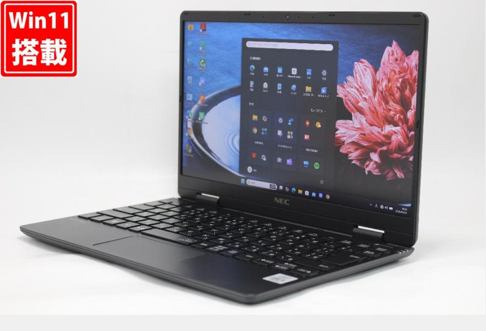 中古 フルHD 12.5型 NEC VersaPro PC-VKT10C-6 Windows11 第10世代 i5-10210y 8GB 256GB-SSD カメラ 無線 Office付き 中古パソコン 管:0965r