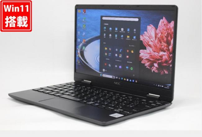 中古 フルHD 12.5型 NEC VersaPro PC-VKT10C-6 Windows11 第10世代 i5-10210y 8GB 256GB-SSD カメラ 無線 Office付き 中古パソコン 管:0965r