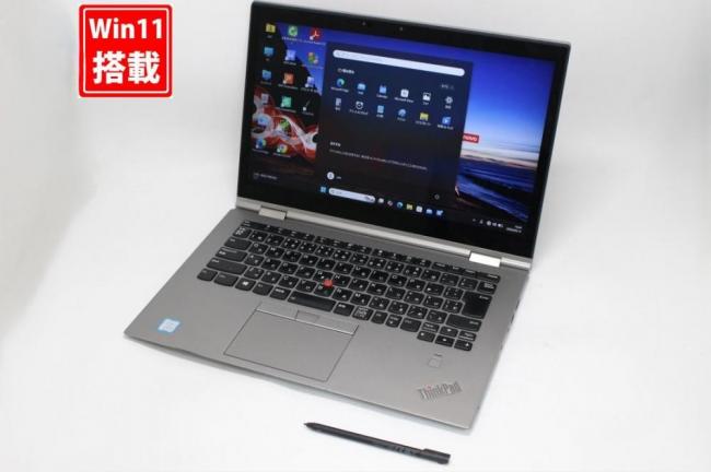 良品 フルHD タッチ 14型 Lenovo ThinkPad X1 YOGA Windows11 第8世代 i5-8250u 8GB 256GB-SSD カメラ 無線 Office付き 中古パソコン 管:1621s
