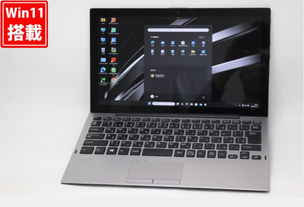 訳有 フルHD タッチ 12.5型 SONY VAIO VJPA11C11N Windows11 第8世代 i5-8200Y 8GB 256GB-SSD カメラ LTE 無線 Office付き 中古パソコン 管:1636v
