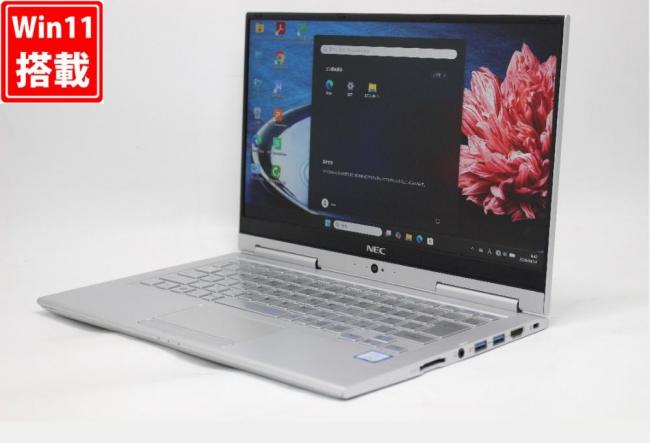 中古 フルHD タッチ 13.3型 NEC VersaPro PC-VKT16GVG4 2-in-1 Windows11 第8世代 i5-8250u 8GB 256GB-SSD カメラ 無線 Office付き 中古パソコン 管:1766r