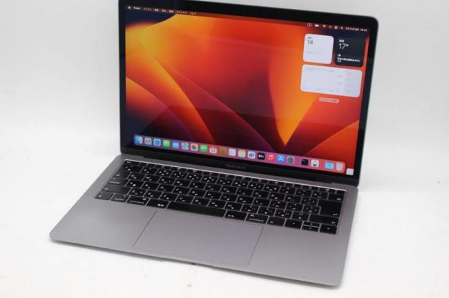 中古 2K対応 13.3型 Apple MacBook Air A1932 (Late-2018) グレー macOS Ventura 13.0(正規Win11追加可) 八世代 i5-8210Y 8GB NVMe 256GB-SSD カメラ 中古パソコン