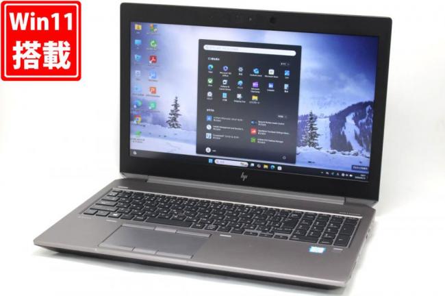 ゲーミングPC 中古良品 フルHD 15.6型 HP ZBOOK 15 G6 Windows11 第9世代 i7-9750H 16GB NVMe 512GB-SSD + 1TB-HDD NVIDIA Quadro T1000 カメラ 無線Wi-Fi6 管:0926h