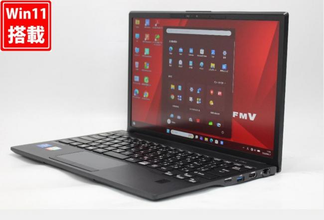 充放電回数2回 美品 フルHD対応WUXGA 13.3型 Fujitsu LIFEBOOK U9313MX Windows11 10コア 第12世代 i5-1235u 8GB NVMe 256GB-SSD カメラ 無線Wi-Fi6 Office付き 中古パソコン 管:1162r