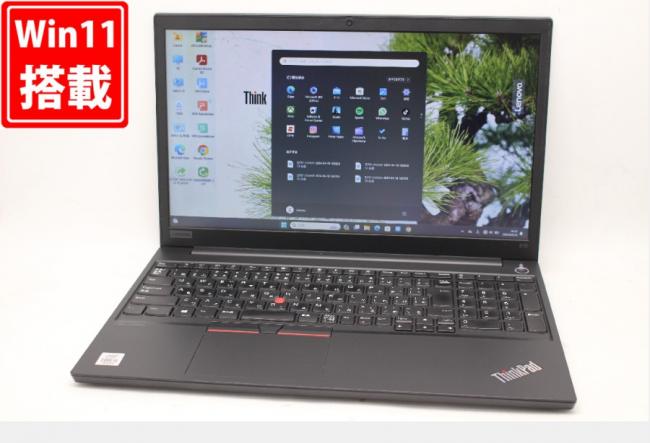 中古 フルHD 15.6型 Lenovo ThinkPad E15 Windows11 10世代 i5-10210U 8GB NVMe 256GB-SSD カメラ 無線 Office付 中古パソコン 管:1611m