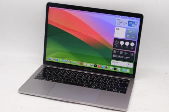 中古 2K対応 13.3型 Apple MacBook Pro 2018 A1989 (TouchBar) グレー macOS 14 Sonoma(正規Win11追加可) 八世代 i7-8559U 16GB NVMe 1TB-SSD カメラ 無線 中古パソコン 管:1438h