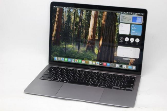 中古 2K液晶 13.3型 Apple MacBoko Air A2179 (2020年) グレー macOS 15 Sequoia(正規Win11追加可) 第10世代 i3-1000NG4 8GB NVMe 256GB-SSD カメラ 無線 中古パソコン 管:1543h