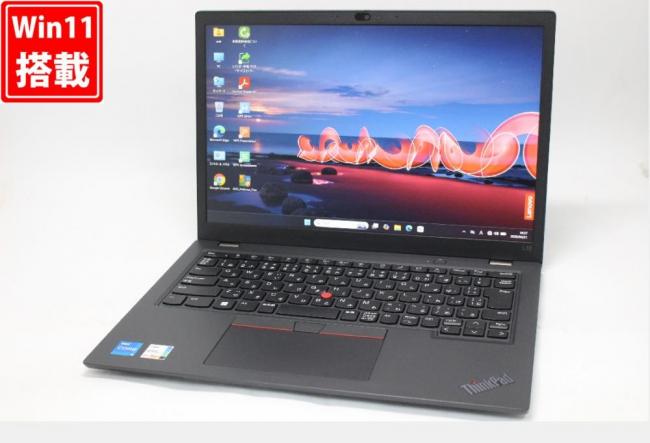 【メーカー保証付】 良品 フルHD対応WUXGA 13.3型 Lenovo ThinkPad L13 Gen3 Windows11 10コア 第12世代 i5-1235U 16GB NVMe 256GB-SSD カメラ 無線Wi-Fi6 Office付き 中古パソコン 管:1877w