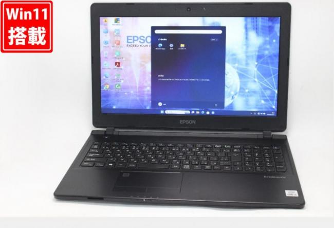 中古 フルHD 15.6型 EPSON Endeavor NJ4400E-2 Windows11 第10世代 i5-10210U 8GB 256GB-SSD カメラ 無線Wi-Fi6 Office付き 中古パソコン 管:0938v