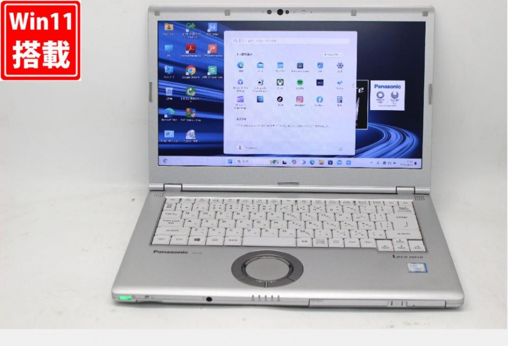 中古 フルHD 14型 Panasonic Let's Note CF-LV8SDKVS Windows11 八世代 i7-8665U 16GB 512GB-SSD カメラ 無線 Office付 中古パソコン 管:1733v