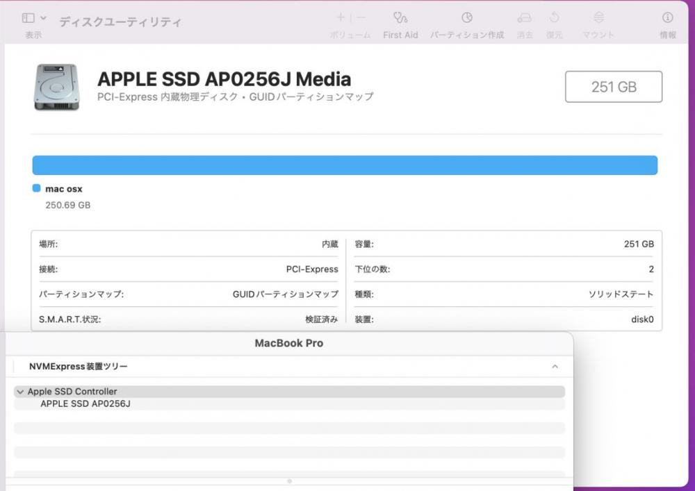  中古 2K対応 13.3型 Apple A1708 Mid-2017 macOS Monterey(正規Win11追加可) 七世代 i5-7360U 8GB 256GB-SSD カメラ 無線 中古パソコン 税無