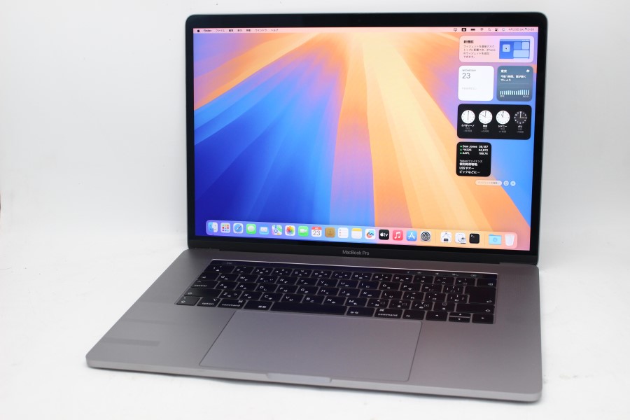 ゲーミングPC  中古 2.8K対応 15.4型 Apple MacBook Pro A1990 (2018) macOS 15 Sequoia(正規Win11追加可) 八世代 i9-8950HK 32GB NVMe 1TB-SSD Radeon Pro 560X カメラ 無線 中古パソコン 管:0