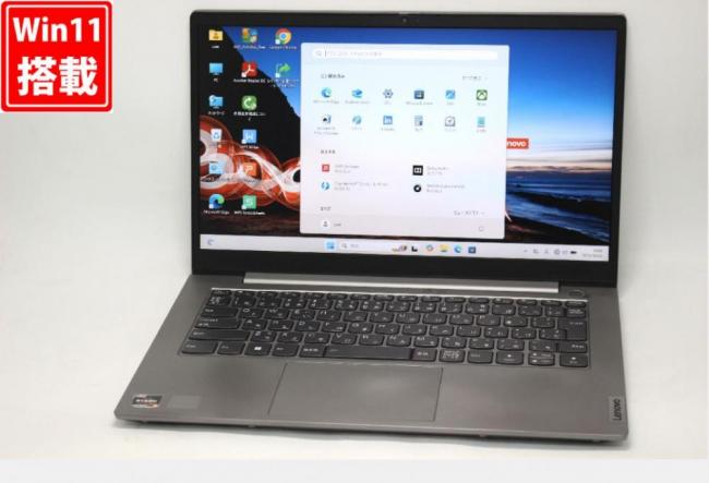 中古 フルHD 14型 Lenovo ThinkBook 14 Gen 3 Windows11 AMD Ryzen 5-5600U 8GB NVMe 256GB-SSD カメラ 無線Wi-Fi6 Office付き 中古パソコン 管:1414v