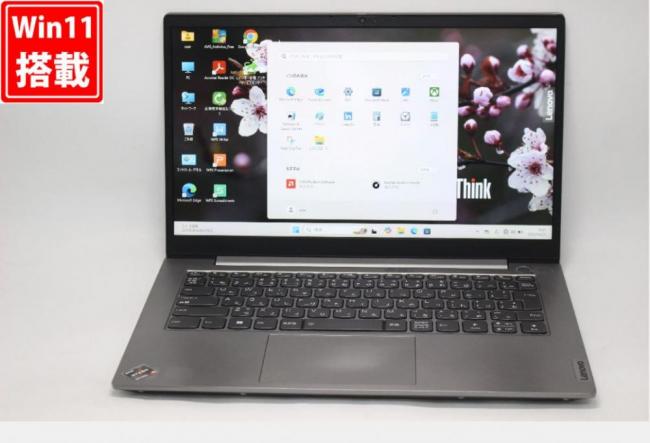 中古 フルHD 14型 Lenovo ThinkBook 14 G3 ACL Windows11 AMD Ryzen 5-5500U 8GB NVMe 256GB-SSD カメラ 無線Wi-Fi6 Office付き 中古パソコン 管:1540v