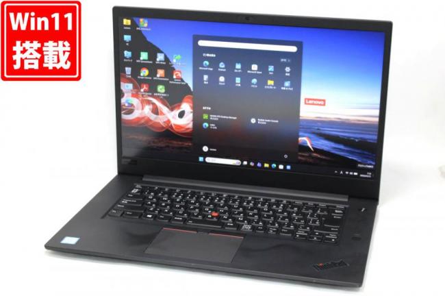 中古 フルHD 15.6型 Lenovo ThinkPad P1 Type-20ME Windows11 第8世代 i7-8750H 16GB NVMe 256GB-SSD NVIDIA Quadro P1000 カメラ 無線 Office付き 中古パソコン 管:0955h