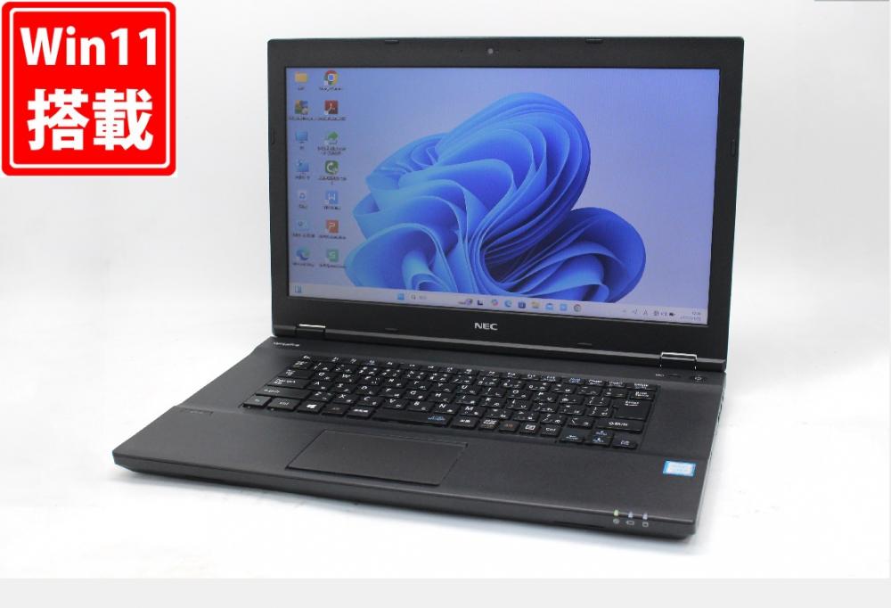 良品 15.6型 NEC VersaPro VKM17X-3 Windows11 八世代 i5-8350U 8GB NVMe 512GB-SSD カメラ 無線 Office付 中古パソコン 税無 管:1822w