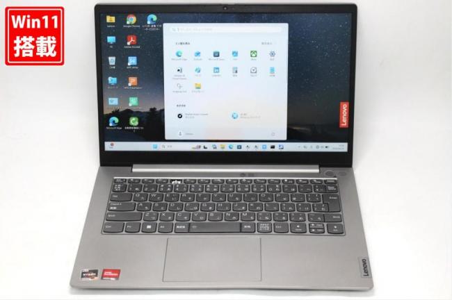 中古 フルHD 14型 Lenovo ThinkBook 14 G3 ACL Windows11 AMD Ryzen 5-5500u 8GB NVMe 256GB-SSD カメラ 無線Wi-Fi6 Office付き 中古パソコン 管:0933s