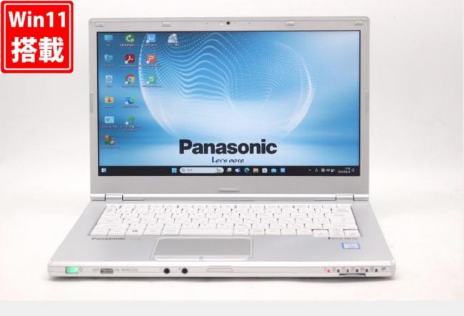 良品 フルHD 14型 Panasonic Let's note CF-LX6RDPVS Windows11 七世代 i5-7300u 8GB 256GB-SSD カメラ 無線 Office付 中古パソコン 管:1147w