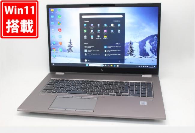 ゲーミングPC  充放電回数57回  良品 4K対応 17.3型 HP Zbook Fury 17G7 Windows11 第10世代 i7-10850H 64GB NVMe 1TB-SSD + 2TB-HDD NVIDIA RTX 3000 カメラ LTE 無線Wi-Fi6 Office付 中古パ