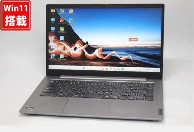 中古 フルHD 14型 Lenovo ThinkBook 14G4 ABA Windows11 AMD Ryzen 5-5625U 16GB NVMe 256GB-SSD カメラ 無線Wi-Fi6 Office付き 中古パソコン 管:1006w