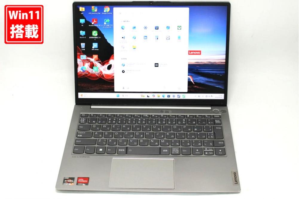 中古 フルHD対応WUXGA 13.3型 Lenovo ThinkBook 13S G3 ACN Windows11 AMD Ryzen 5-5600 8GB NVMe 256GB-SSD カメラ 無線Wi-Fi6 Office付き 中古パソコン 管:1331s