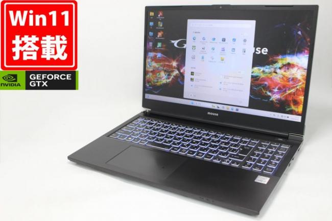 ゲーミングPC 中古 フルHD 15.6型 マウスコンピューター Mouse G-Tune P5-CMLBB Windows11 第10世代 i7-10750H 16GB NVMe 512GB-SSD + 1TB-HDD NVIDIA GeForce GTX 1650 カメラ 無線Wi-Fi6 Of