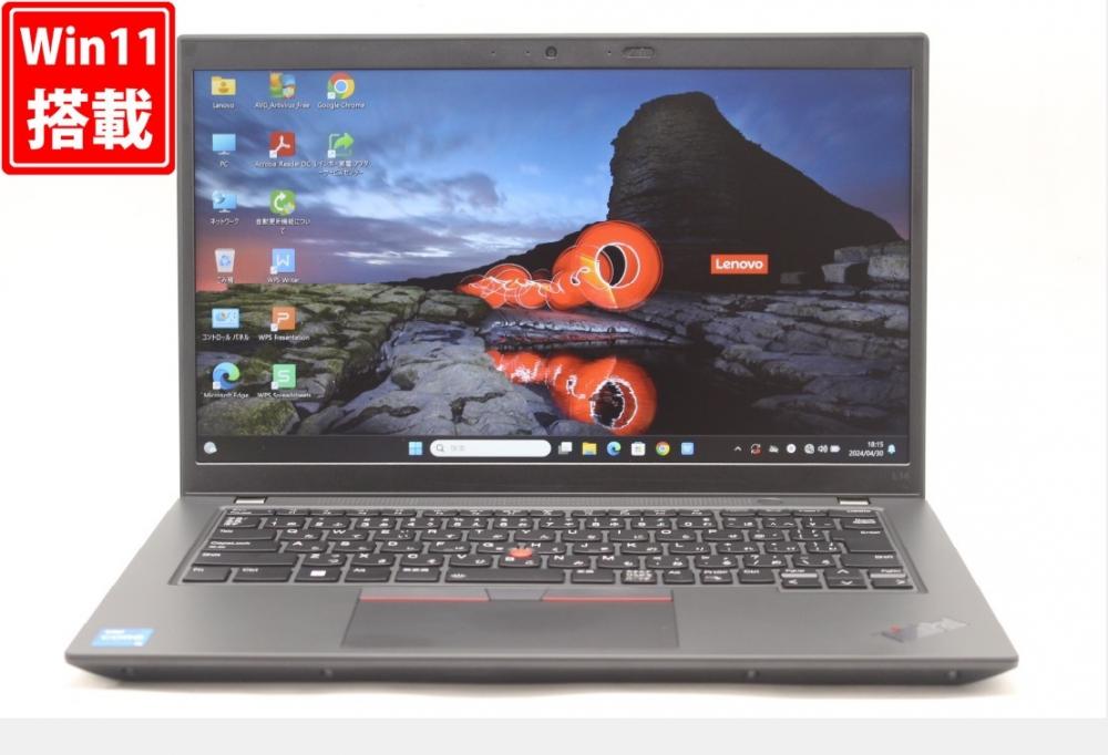 美品 フルHD 14型 Lenovo ThinkPad L14 Gen4 Windows11 10コア 13世代 i5-1335U 16GB NVMe 256GB-SSD カメラ 無線Wi-Fi6 Office付 中古パソコン 管:1823w